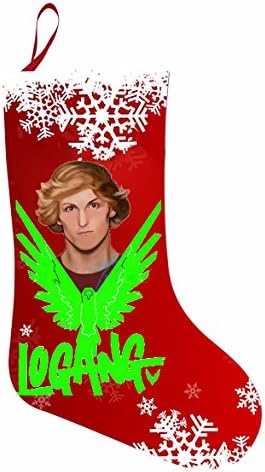 Christmas Stocking Lovely Present Kit Candy Bag Logan Paul Maverick - Logan Green Hoodie