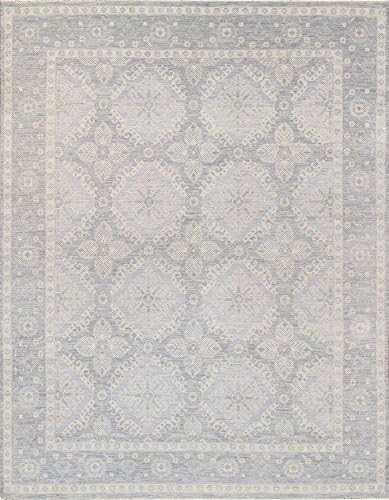Pasargad's Transitiona Collection Hand-Knotted Wool Area Rug- 8' X 10'