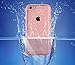 PISSION Waterproof Cases Full Protection Cover Transparent Bumper Compatible with 5.5inch iPhone 6/6S Plus (Rose Gold)