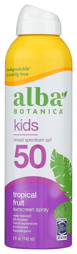 Photo 1 of ****EXPIRED***Alba Botanica Very Emollient, Active Kids Spray Sunscreen SPF 50 6 oz 