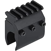 Jnrtifow Barrel Clamp Mount Weaver Picatinny Rail Base Adapter for Flashlight Laser Sight