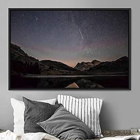 signwin Framed Canvas Wall Art Starry Sky Aerial...
