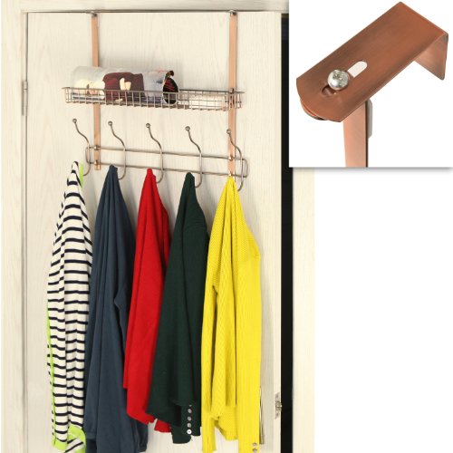 Buy Adjustable Width Over the Door Bronze Metal Clothing Rack / 10 Dual