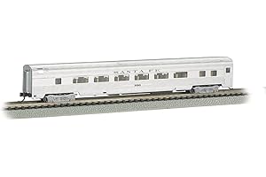 Bachmann Trains - 85' Streamline Fluted Coach CAR - Santa FE #3083 - N Scale