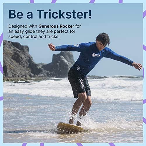 BPS 'Shaka' 30" Skimboard Laminated Wooden Skimboard with Grip Pad