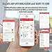 Digital Meat Thermometer for Grilling, Bluetooth Wireless Cooking Thermometer with 6 Probes Ports, Dual Probes Kitchen Thermometer for BBQ Smoker Oven Grill, Instant-read Food thermometer ios/android