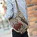 FanGoods Vintage Canvas Shoulder Military Messenger Bag Sling School Bags Chest Messenger Bag Great Christmas Birthday Gift for Families and Friends (Amry Green)
