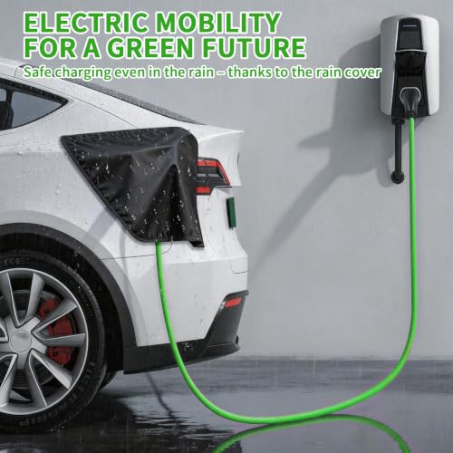 Type 2 to GBT EV Charging Cable 22kW | 32A 5M 3-Phase Mode 3 IP55 | with Carry Bag & Charging Gun Rain Cover | Compatible with BYD Atto 3, Han, Tang, MG Marvel R | Public & Home Use – Green