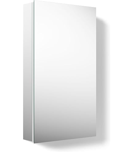 Amazon.com: Sunrosa Aluminum Bathroom Medicine Cabinet with Mirror