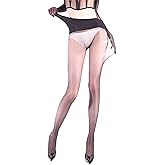 GOCBOBO Women's shiny Seamless Pantyhose 5 Denier Seamless Crotch Ultra-Thin Sheer Tights Silky Control Top Pantyhose