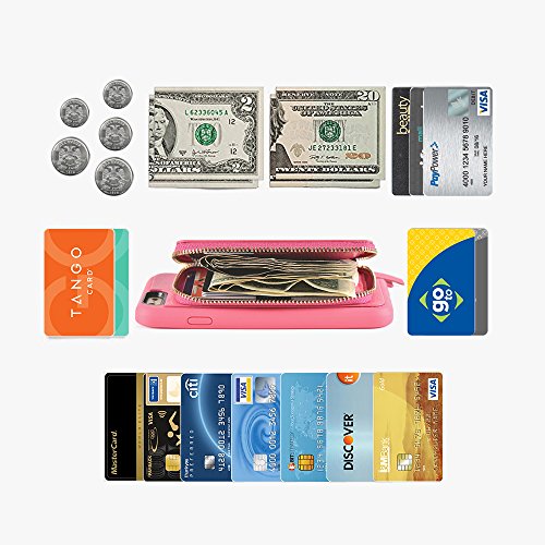 image for iphone 6 Plus Wallet Case, ZVE iphone 6 Plus Case with Credit Card Hol