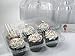 Katgely 6 Cavity Cupcake Containers with Deep Dome (Pack of 50)