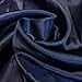 MDS 10 PCS Satin Table Runners 12 x 108 Inch Charmeuse Sateen Silk Table Runner for Indoor Outdoor Wedding Reception Birthday Graduation Party Event Banquet Dining Table Decoration - Navy Blue