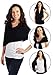 SelahV Fashion Shawl 100% Knit Acrylic Women's Wrap - 12 Buttons Let You Style 5 Different Ways - Lightweight & Compact, Perfect For Travel - Fits Most Shoulders (Black)