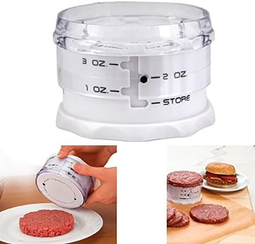 Adjust A Burger Mini Adjustable Slider Hamburger Patty Maker Press Set 1 - 3 OZ