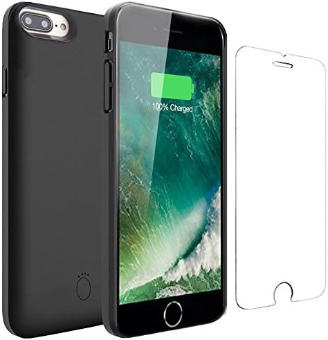 iPhone 6/6s/7/8 Battery Case - Veepax Premium 5000mAh Ultra Slim Charger Case Extended Protective Backup Charging Case with Lightning Cable Input Mode (4.7") - Black
