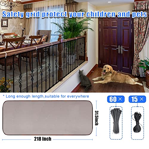 Stairway Net, Baby Gate for Stairs with No Drilling, Baby Safety Stairs