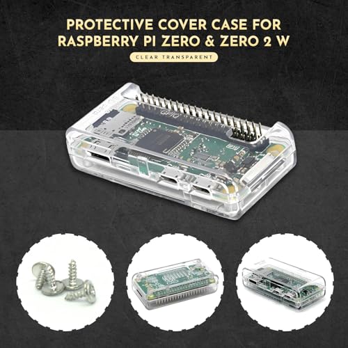 SB Premium Clear Case for Raspberry Pi Zero and Raspberry Pi Zero W Open Closed 2 in 1 Access to All Ports