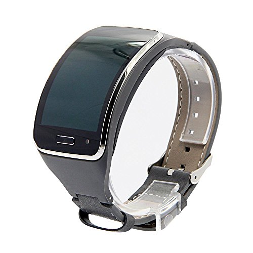 V-MORO Band Compatible Charge 3 Bands Classic Genuine Leather Charge3 Wristband Men Women Strap Replacement Fitbit Charge 3 Smartwatch (Grey)
