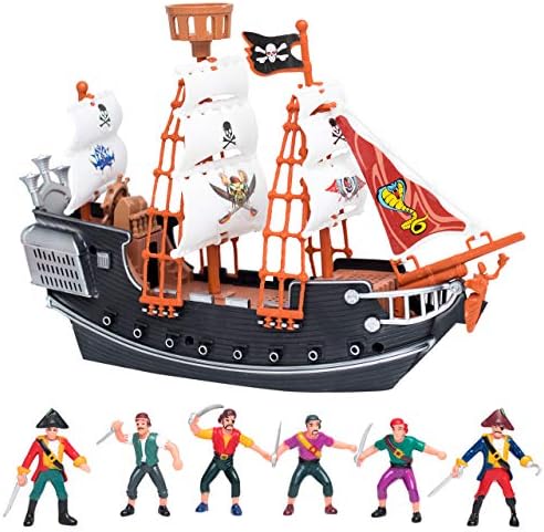 Edgewood Toys Pirate Ship Toy Set 