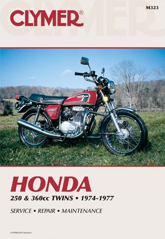 1974-1977 Honda 250 & 360cc Twins CLYMER MANUAL HON 250 & 360CC TWINS 74-77, Manufacturer: CLYMER, Manufacturer Part Number: M323-AD, Stock Photo - Actual parts may vary.