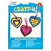 Baker Ross Heart Acrylic Suncatcher Hanging Window Decoration Kit for Children to Paint - Creative Valentines Day Craft Toy (Pack of 8)
