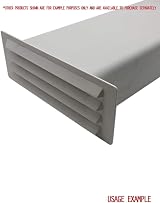 Kair White Airbrick Grille 150x70mm Ducting Damper Flap Ventilation Extractor view 5