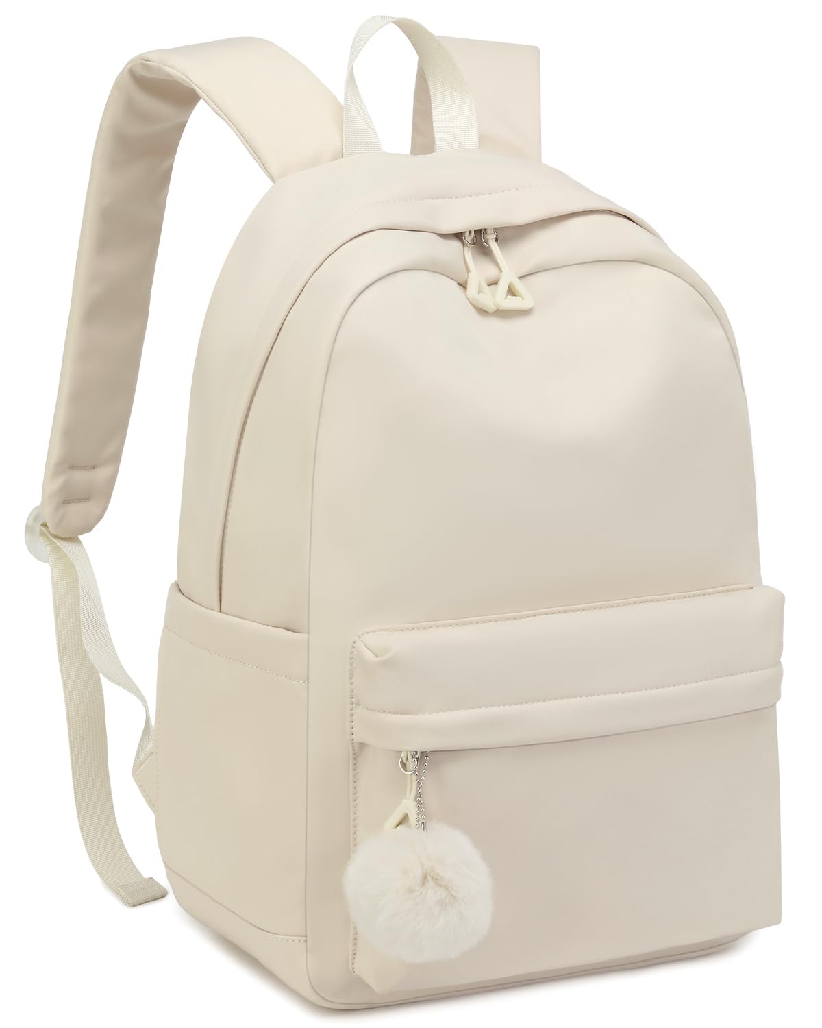 Photo 1 of CLOKARS Girls Backpack, Middle School Back Pack for Teen Girls Cute Bookbag College Backpack for Women, Preppy Schoolbag for Elementary High School, Beige