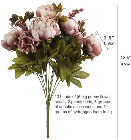 DWE Artificial Peony Flowers - Image 3