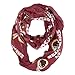 NFL Washington Redskins Sheer Infinity Scarf, One Size, Red