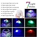 Waterproof Swimming Pool LED lights (7 Lighting Modes), Kids Baby Bath Toys Colorful Bathroom LED Light Toys in the Tub Decorative, Floating Lights for Bathtub Swimming Pool Party Bathroom Pond Spa
