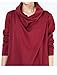 Mordenmiss Women's New Cowl Neck Long Sleeve Tunics Tops M Red