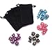 7 Dice x 4 Colors (28 Pieces) Polyhedral Translucent Dice in 4 Complete Sets with 4 Pack Black Pouches for Dungeons and Dragons