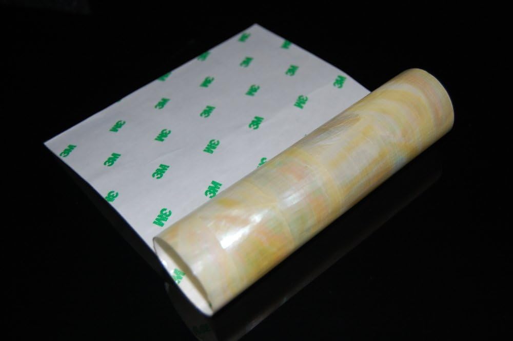 Gold Mother-of-Pearl (MOP) Shell Flexible Adhesive Veneer (Size: 9.4" x 5.5" ; Thickness 0.007")