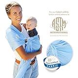 Lucky Baby Ring Sling with Breathable, Quick-Dry Mesh Fabric, Fashionable & Adjustable Carrier, Perfect for Summers, Beach, Pool & Shower. Suitable for Infants - Toddlers and all yr babywearing. Grey