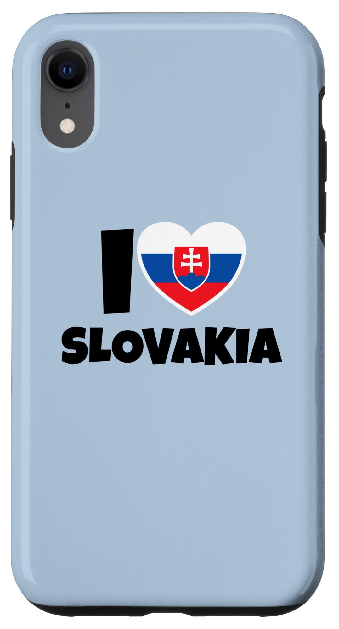 iPhone XR I Love Slovakia with Slovakian Flag and Heart Case
