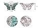 Alilang Empress Monarch Winged Butterfly Crystal Rhinestone Brooch Pin