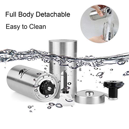 MLMLANT Kaffeemühle manuell mit Kegelmahlwerk | Kaffeemühle Hand - Handkaffeemühle aus Edelstahl | Espressomühle… – Bild 6