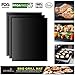 Grill Mat - Copper Grilling Mat - Gas Grill Mat - Best BBQ Grill Mat set of 3 - Charcoal Grill Mat - Outdoor Heavy Duty Reusable Grill Mat Black - NON STICK Magic Barbecue Accessories - FDA-Approved
