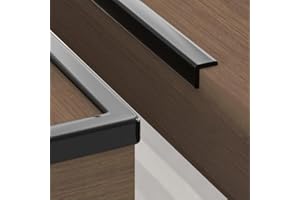 Edge Corner Protectors Strip 0.6in Wide Black, Corner Protector Baby Proofing, E-PRONSE Pre-Taped Baby Proof Corners and Edges with Updated Thicker Adhesive Stickers 6.5ft