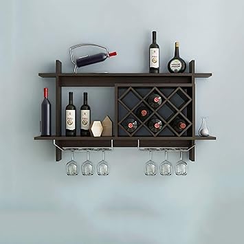 Amazon Com Gcm Bottles Wooden Wine Rack Wall Mounted Wine Cabinet