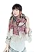 SHENGXILU Women's Cashmere Scarf with Square Pattern