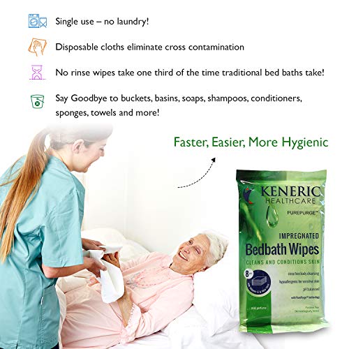 2 Rinse+Bath+Wipes+Pack+Hypoallergenic
