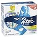 Tampax Pearl Active Plastic Tampons, Multipack, Light/Regular/Super Absorbency, Unscented, 204 Count (Pack of 6) (Packaging May Vary)
