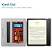 CaseBot Stand Case for Kindle Oasis (10th/9th Generation, 2019/2017 Release) - Premium PU Leather Sleeve Cover with Card Slot and Hand Strap, Library