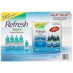 Refresh Tears Lubricant eye drops 4x15 ml, 1x5 ml