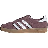 adidas Gazelle Indoor Women's Shoes, Shadow Fig/Cloud White/Gum, Size 9