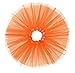 Women's, Teen, Adult Classic Elastic 3, 4, 5 Layered Tulle Tutu Skirt (One Size, Orange 3Layer)