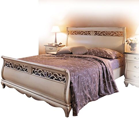 Artigiani Veneti Riuniti Doppelbett Lackiert Klassisch Liberty Stil Bett 2 Platze Elegant Fur Schlafzimmer Einrichtung Im Stil Made In Italy Amazon De Kuche Haushalt