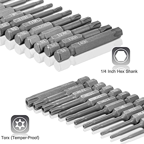 GreaTalent 56in1 S2 Steel Impact Driver Bit Set 1/4" Hex Shank